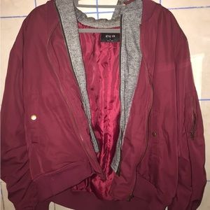 Fashion nova (maroon) buffer jacket